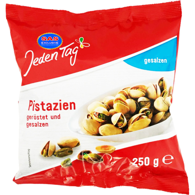 JEDEN TAG unshelled Pistachios, roasted 250g