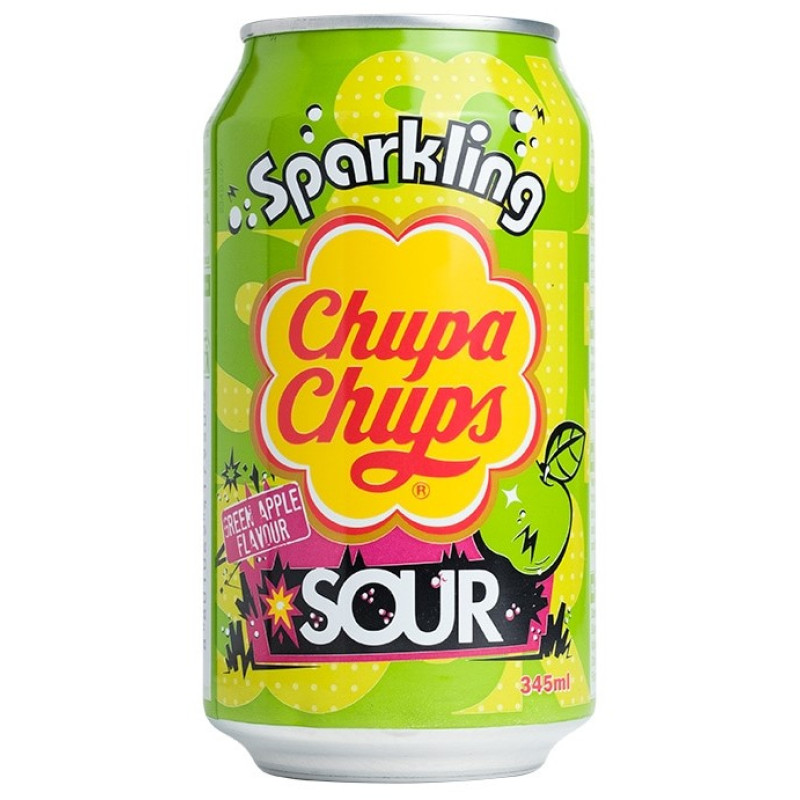 CHUPA CHUPS skābo ābolu limonāde, bundžā 345ml