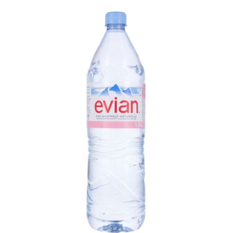 Вода минеральная Evian негазированная 1,5л.