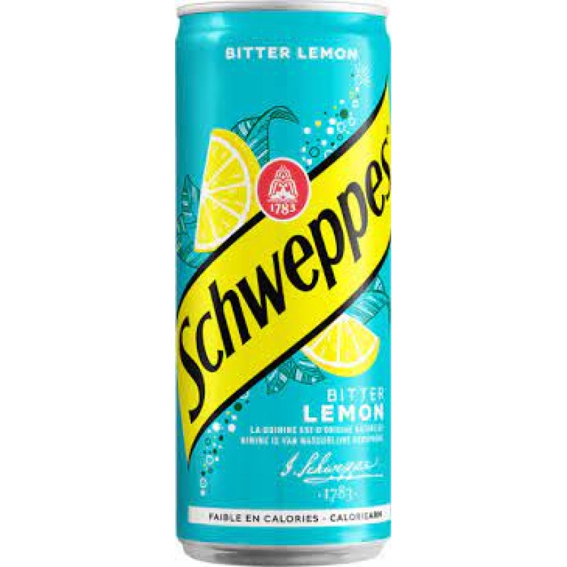 SCHWEPPES Bitter Lemon, in a can 330ml