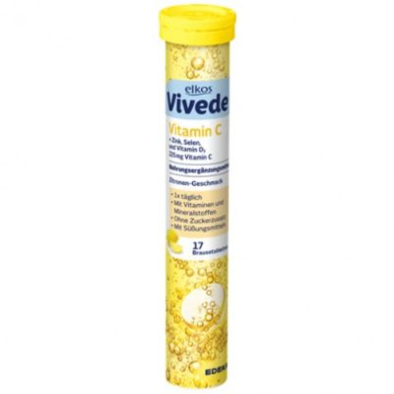 Elkos Vivede Vitamin C  tabletes x17 102g