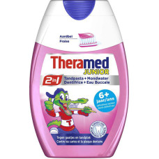 THERAMED 2in1 Junior zobu pasta ar zemeņu garšu (no 6+ gadiem) 75ml