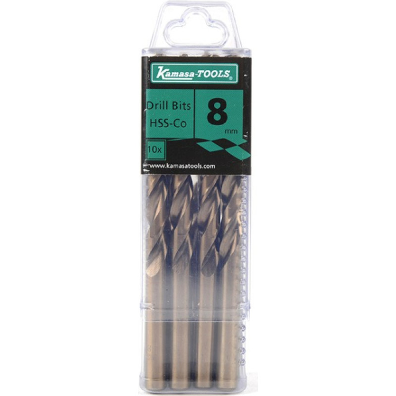 Kamasa Tools Kobalta tērauda urbji 10 pac