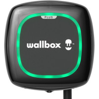 Wallbox | Pulsar Plus elektrisko transportlīdzekļu lādētājs, 5 metru kabelis, tips 2, 11kW, RCD(līdzstrāvas noplūde) + OCPP | 11 kW | Wi-Fi, Bluetooth | 5 m | Melns PLP1-0-2-3-9-002