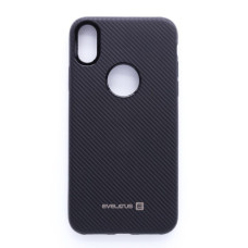 Evelatus Aizmugurējais vāciņš Evelatus Apple iPhone X Carbon Black