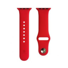 Evelatus Siksniņa Evelatus  Apple Watch 42/44/45mm Silicone Loop Watch Straps (140mm M/L) Red
