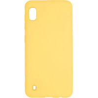 Evelatus Aizmugurējais vāciņš Evelatus Samsung Galaxy A10 Soft Touch Silicone Case with Strap Yellow