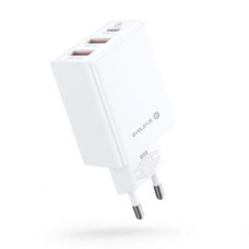 Evelatus Adapteris Evelatus  Evelatus Travel Charger EU Wall 3 Ports 32W USB-C / USB-A2 ETC06 White