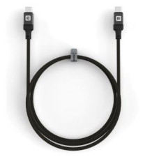 Evelatus Kabelis Evelatus  USB C to C Cable 2M 60W / 20V3A Aluminum housing braiding Black
