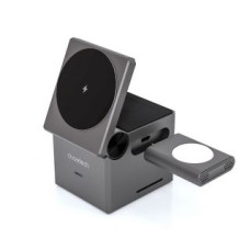 Choetech Adapteris Choetech  Choetech T632-F inductive charger 15W 3in1 for iPhone / Apple Watch / AirPods - gray