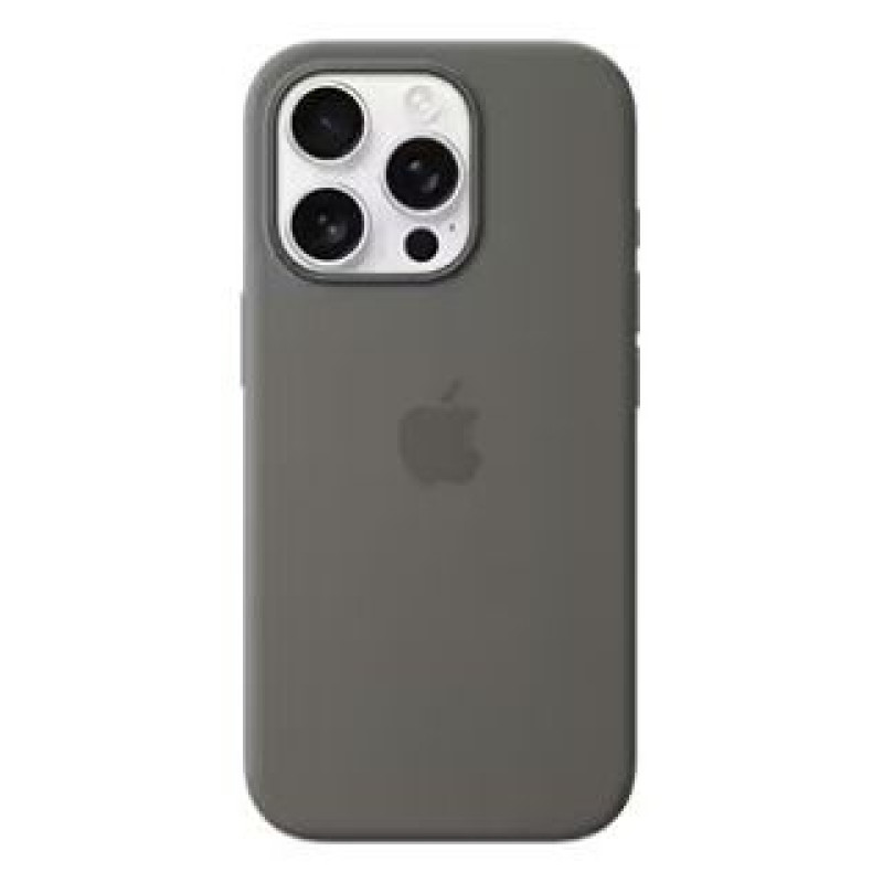 Apple Aizmugurējais vāciņš Apple - iPhone 16 Pro Silicone Case with MagSafe Stone Grey