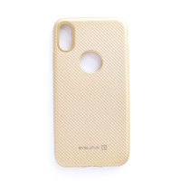 Evelatus Aizmugurējais vāciņš Evelatus Apple iPhone X Carbon Gold