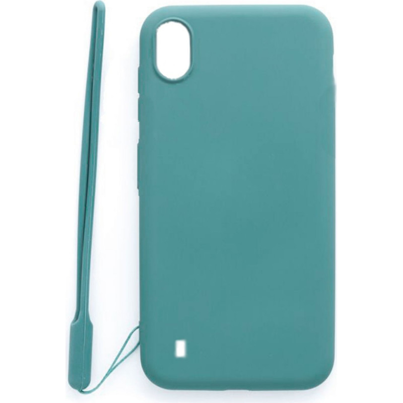 Evelatus Aizmugurējais vāciņš Evelatus Samsung Galaxy A10 Soft Touch Silicone Case with Strap Blue