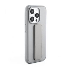 Ilike Aizmugurējais vāciņš iLike Apple iPhone 15 Pro Silicone Case with stand Silver
