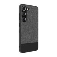 Ilike Aizmugurējais vāciņš iLike Samsung Galaxy S23 Plus Plastic Leather Back Cover Gray