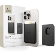 Tech-Protect Maciņš universāla kabata Tech-Protect Universal MAGWALLET MAGSAFE UNIVERSAL MAGNETIC CARD HOLDER Black