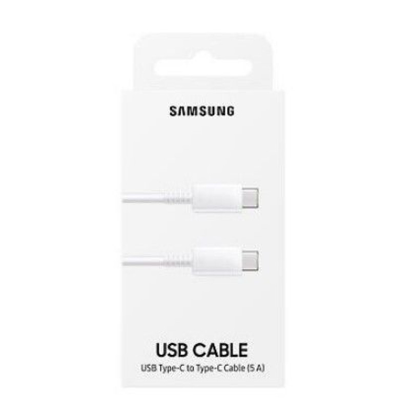 Samsung Kabelis Samsung  Cable USB-C to USB-C 45W 5A Whte
