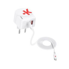 Skross Adapteris Skross  USB Charger AC45PD + USB-C cable USB charger 45 W Indoors, Mains socket Max. output current 4.05 A USB 3.2 White