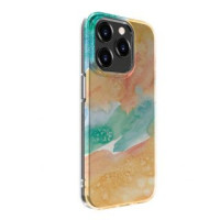 Evelatus Aizmugurējais vāciņš Evelatus Apple iPhone 15 Pro PC Customized Print Design Marble Gold