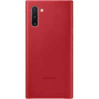 Samsung Aizmugurējais vāciņš Samsung  Galaxy Note 10 Leather Cover case Red