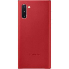 Samsung Aizmugurējais vāciņš Samsung  Galaxy Note 10 Leather Cover case Red