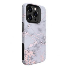 Evelatus Aizmugurējais vāciņš Evelatus Apple iPhone 15 Pro Armor case TPU+PC Customized Print Design Marble Silver