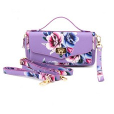 Evelatus Maciņš universāla kabata Evelatus Universal Either Wallet Flower Purple