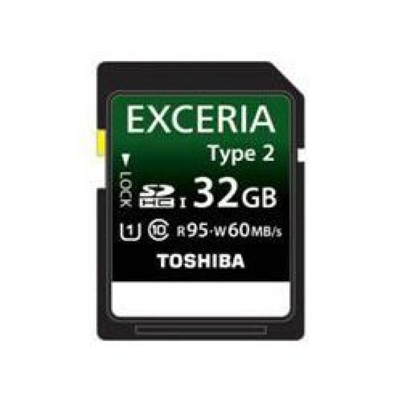 Toshiba Atmiņas kartes Toshiba Universal SDHC Class 10 (UHS) Exceria Type2 32Gb