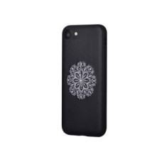 Devia Aizmugurējais vāciņš Devia Apple iPhone 7/8/SE2020/SE2022 Flower Embroidery Case Black