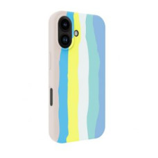 Evelatus Aizmugurējais vāciņš Evelatus Apple iPhone 16 Multi-Colored Silicone Case With MagSafe Beige Cream
