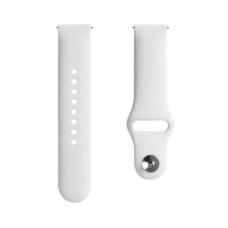 Evelatus Siksniņa Evelatus  20mm Silicone Loop Watch Straps (S/M 110mm) White