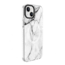 Evelatus Aizmugurējais vāciņš Evelatus Apple iPhone 15 Plus PC+TPU With MagSafe Customized Print Marble White