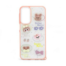 Ilike Aizmugurējais vāciņš iLike Samsung Galaxy A15 EPOXY CARTOON COVER White Pink