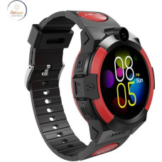 Iwear Viedpulksteni iWear  LT32 Durable 4G Sim GPS Tracking IP67 Kids Watch&Phone Call with Chat Camera Black Red