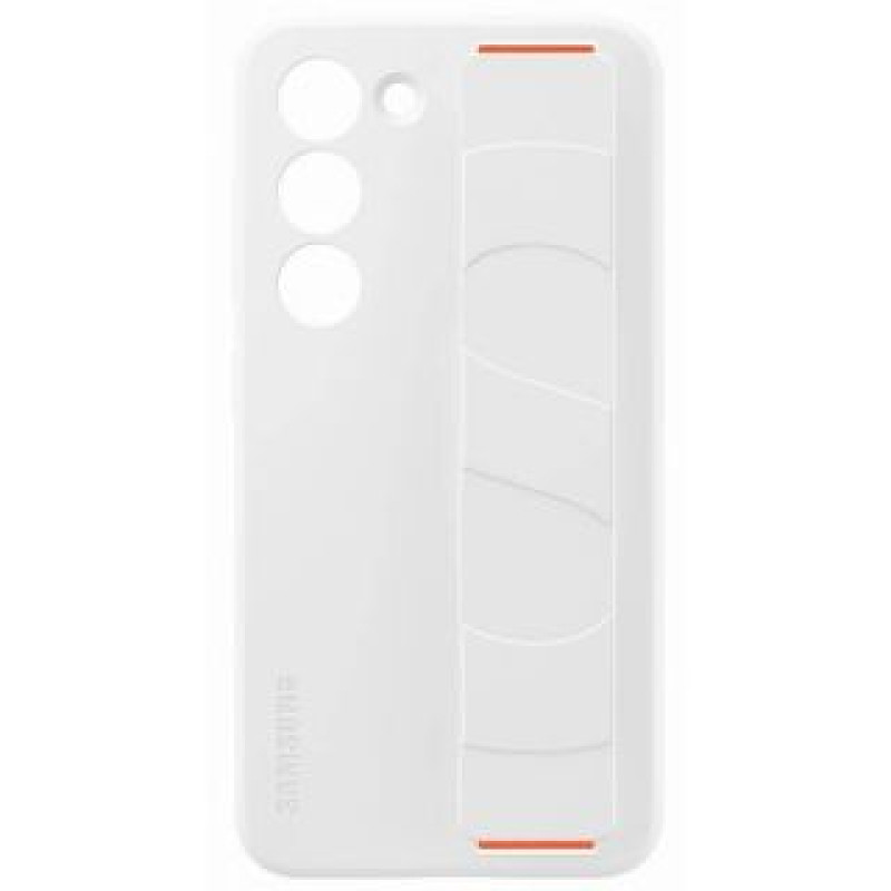 Samsung Aizmugurējais vāciņš Samsung - EF-GS911TWE Samsung Silicone Cover with Strap for Galaxy S23 White