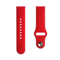 Evelatus Siksniņa Evelatus  22mm Silicone Loop Watch Straps (130mm M/L) Red