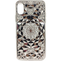 Greengo Aizmugurējais vāciņš GreenGo Apple iPhone X 3D Case Silver