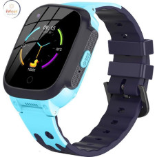 Iwear Viedpulksteni iWear  Y95 Pro 4G LTE Sim / GPS LBS WiFi Track IP67 Kids Watch&Phone Call HD Camera Blue