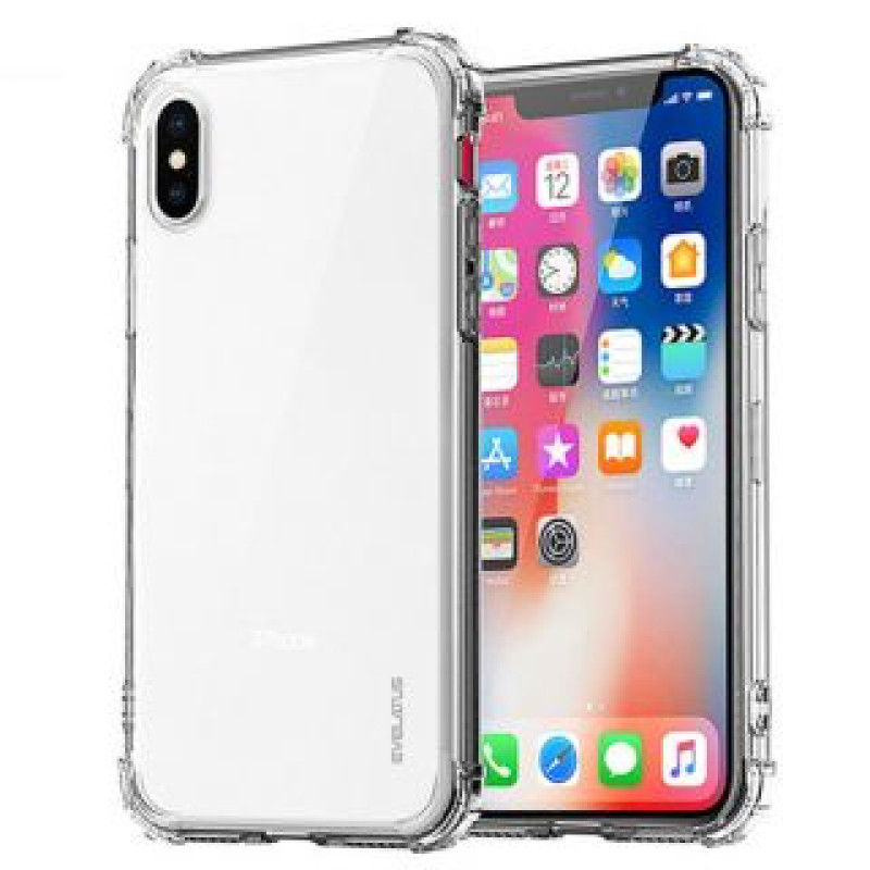 Evelatus Aizmugurējais vāciņš Evelatus Xiaomi Note 8 Pro Military Shockproof Silicone Case TPU Transparent