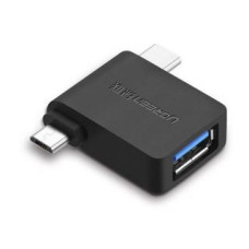 Ugreen Parveidotājs Ugreen  2 in 1 Adapter Micro USB Male + USB Type C Male to USB 3.0 Female Black