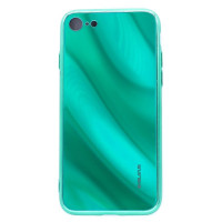 Evelatus Aizmugurējais vāciņš Evelatus Apple iPhone 7/8 Water Ripple Full Color Electroplating Tempered Glass Green