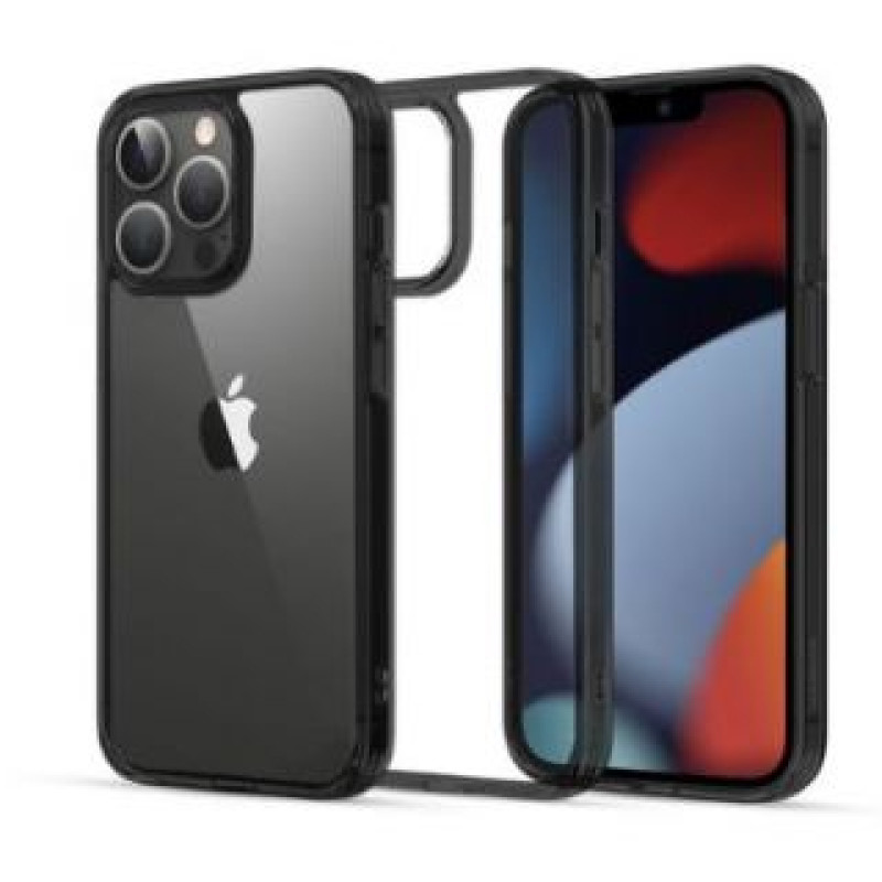 Ilike Aizmugurējais vāciņš iLike Apple iPhone 13 Pro Max Fusion Case Hard Cover with Gel Frame Transparent Black