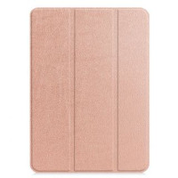 Ilike Maciņš grāmata iLike  iPad Mini 5 7.9 Tri-Fold Eco-Leather Stand Case Rose Gold