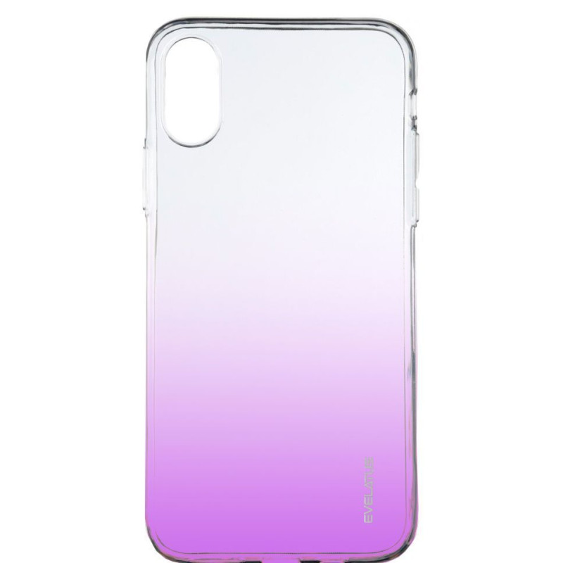 Evelatus Aizmugurējais vāciņš Evelatus Apple iPhone X/XS Gradient TPU Case Purple