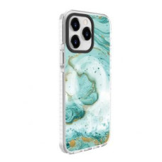 Evelatus Aizmugurējais vāciņš Evelatus Apple iPhone 15 Pro PC+TPU With MagSafe Customized Print Blue Marble