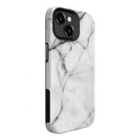 Evelatus Aizmugurējais vāciņš Evelatus Apple iPhone 15 Plus Armor case TPU+PC Customized Print Design Marble White
