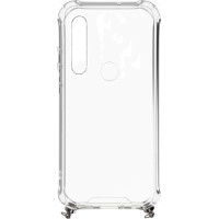 Evelatus Aizmugurējais vāciņš Evelatus Xiaomi Xiaomi Redmi Note 8 / Redmi Note 8 2021 Silicone Transparent with Necklace TPU Strap Gold