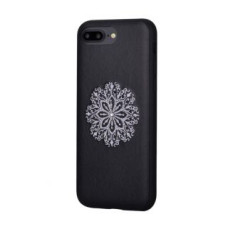 Devia Aizmugurējais vāciņš Devia Apple iPhone 7 Plus/8 Plus Flower Embroidery Case Black