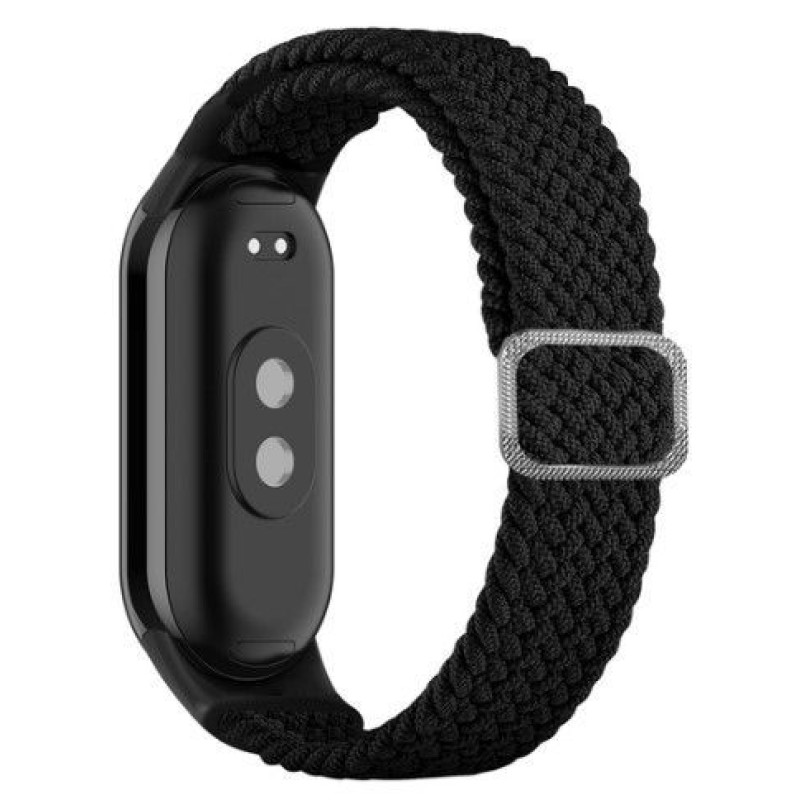 Ilike Siksniņa iLike  Mi Band 8 wristband bracelet Braided fabric strap Black