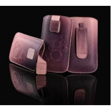 Ilike Maciņš universāla kabata iLike Universal Leather Pocket Case M Dark Pink